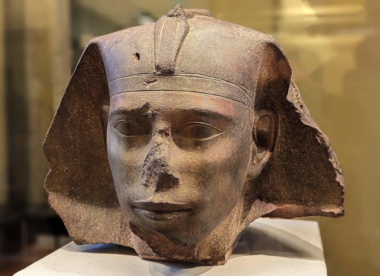 Head of a statue of Djedfre from the Louvre Museum