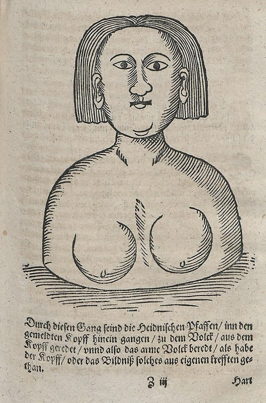 Image: The Great Sphinx with breasts representing Isis