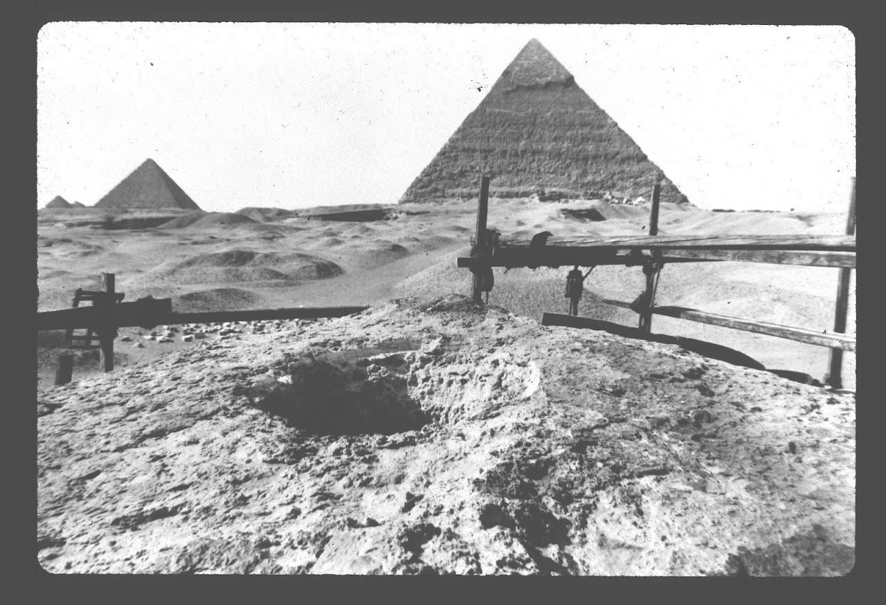 Image: The Head Cavity of the Great Sphinx before restoration